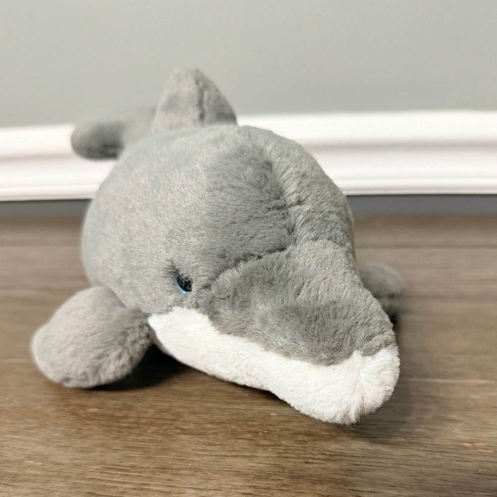SeaWorld Gray Bottlenose Dolphin Plush Stuffed Animal Souvenir Marine Life Toy